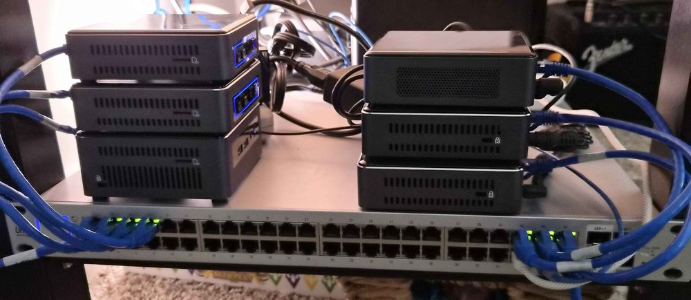 Earlier ZedLab hardware and cabling
